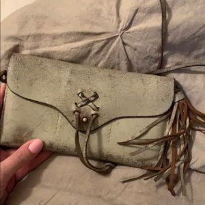 Free people distressed leather wallet
